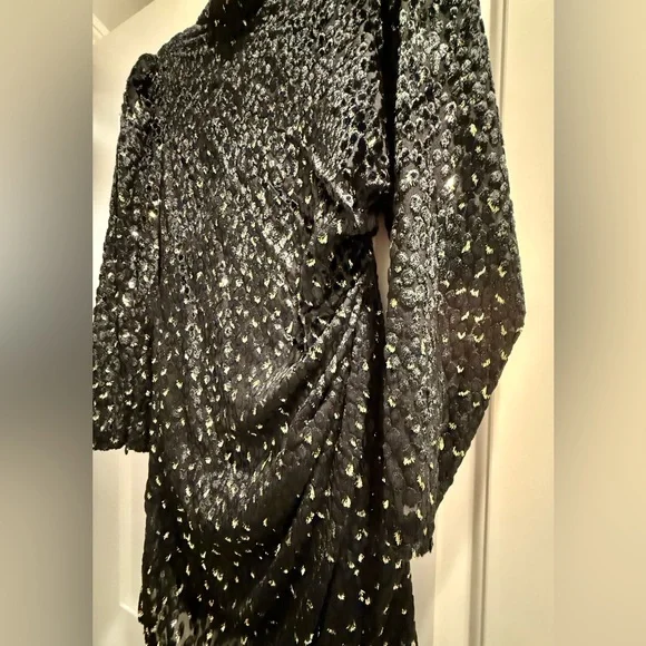 A.L.C. Jane Metallic Velvet Mini Dress - Picture 7 of 13